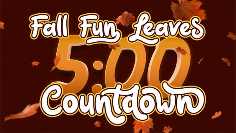 Fall Fun Leaves Countdown